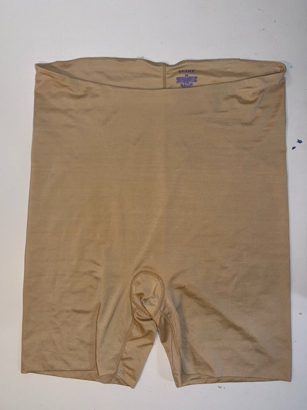 Spanx High-Waisted Mid Thigh Boyshort Shapewear Girdle Nude 2X